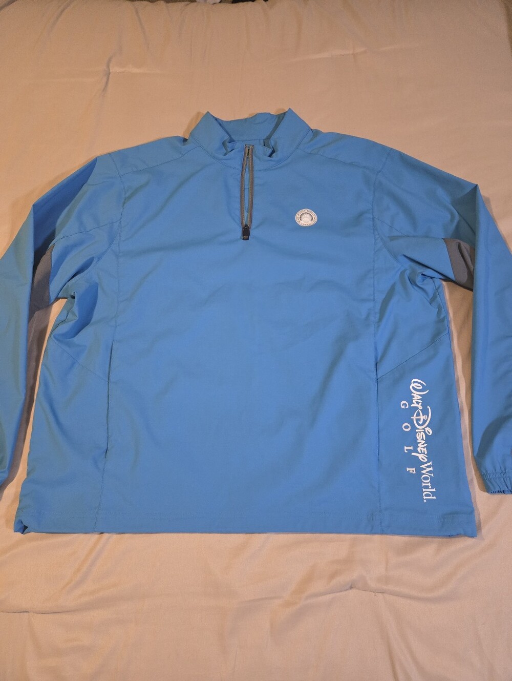 Walt Disney World Golf AHEAD Extreme Pullover XL Blue Quarter Zip